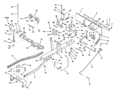 Part Location Diagram of 7001249 Murray Bracket, Pivot Release (Right Hand)